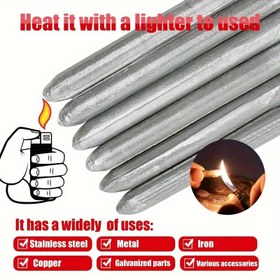 Resim 15 düşük sıcaklık kaynak çubukları ve elektrot çubuklar - çoklu metal (paslanmaz çelik, bakır, demir, alüminyum) hızlı eriyen toz çekirdekli, su kulesi, boru hattı, endüstriyel kaynak için uygun dayanıklı çok fonksiyonlu ark kaynağı çubukları ve kaynak aksesuarları 
