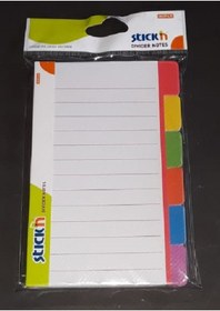 Resim Stıckn 148X98 Magıc Seperatörlü Yapışkanlı Beyaz Çizgili Not Kağı 