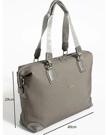 Resim Just Polo Kadın Büyük Valiz Boy El Ve Omuz Çantası Ebat : 33 X 40 Cm Gri 