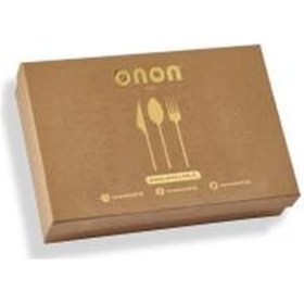 Resim Onon Patara 6 Kişilik 18 Parça Çatal Kaşık Bıçak Takımı 