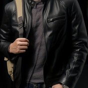 Resim Erkek Retro Amerikan Sokak Stili Ceket - Slim-Fit Dik Yaka Fermuarlı, Çok Cepli, Günlük ve Resmi Etkinlikler İçin Softshell Mont - Cadılar Bayramı, Noel için - Erkekler İçin İdeal Hediye, Günlük Dış Giyim 