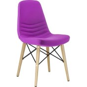 Resim Bluetick Rose Ahşap Deri Rahat Sandalye BLU1736 