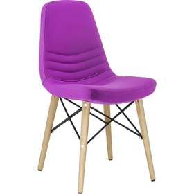 Resim Bluetick Rose Ahşap Deri Rahat Sandalye BLU1736 