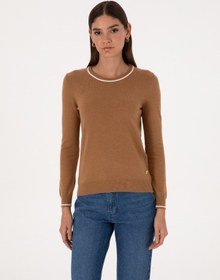 Resim Pierre Cardin Kadın Camel Kazak /triko 50315910-vr015 Camel 