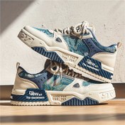 Resim Erkek Bağcıklı Sneakerlar - Nefes Alabilir, Kaymaz & Dayanıklı, Tüm Mevsimler İçin Çekiş Gücü Olan Günlük Ayakkabılar 