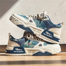 Resim Erkek Bağcıklı Sneakerlar - Nefes Alabilir, Kaymaz & Dayanıklı, Tüm Mevsimler İçin Çekiş Gücü Olan Günlük Ayakkabılar 