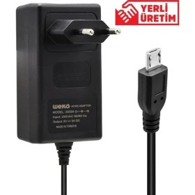 Resim 365Dükkan Weko 5 Volt - 3 Amper Micro USB Uçlu Priz Tipi Adaptör 