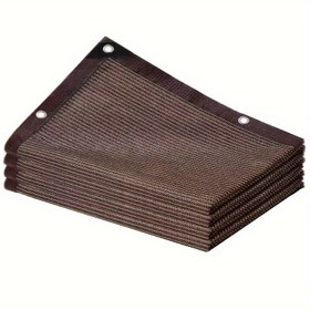 Resim Kahverengi Güneşlik Ağ Dış Mekân Güneşlik Kumaş Çadır Güneş Korumalı Ağ, Veranda, Dış Mekân, Bahçe, Arka Bahçe, Ev Avlusu, Balkon, Çatı, Bitki Gölgelendirme için Uygundur 