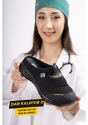Resim Sandal Spor Kadın Kaymaz Taban Ortopedik File Sabo Terlik Ss001-0258 Siyah Siyah 