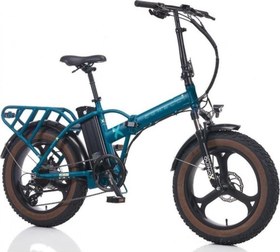 Resim QUINOX FAT BIKE ELEKTRİKLİ KATLANIR BİSİKLET 42CM MD 20 JANT 8 VİTES DARK GREEN 