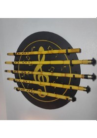Resim Yuvarlak Sol Anahtarlı Ney Askılığı 