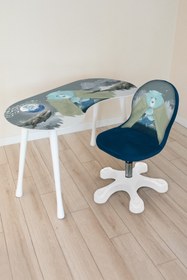 Resim Popcorn Kids Polar Kutup Özel Kumaş Sandalye (8-14 Yaş) 