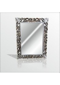 Resim Eskitme Rustik Işeme Gümüş Yaldız Sadece Aynasız Çerçeve 45X60Cm Gümüş 