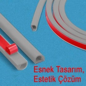 Resim Esnek Kablo Kanalı GRI/GT-KK02 