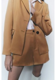 Resim Cepli Chino Bermuda Şort 8757-607 Kremit 