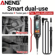 Resim ANENG A3010 Dijital Multimetre Kalem Tipi 4000 Sayım AC/DC Gerilim True-RMS Çoklu Dijital Otomatik Aralık Test Cihazı Hattı Bağlantı Algılama LCD Elektrikçi Aracı Pil Yok 