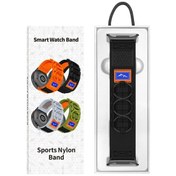 Resim Qyouth Galaxy Uyumlu 47mm Uyumlu Süper Siyah Samsung Saat Naylon Örgülü Kayış Kx 
