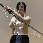 Resim 1 Adet Katana Kılıcı - 1 Parça Şık Stil Geri Çekilebilir Plastik Katana, Cosplay Aksesuarı, LARP & Sahne Performansı Rekwiziti, Fotoğraf Kabini Dekoru, Cadılar Bayramı Parti Silahı 