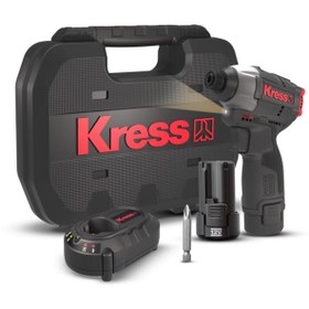 Resim Genel Markalar KUB50.2 12Volt 2.0Ah Li-ion Çift Akülü 140Nm Kömürsüz Profesyonel Şarjlı Darbeli Tornavida 