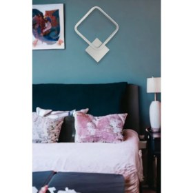 Resim Enisa Modern Tasarım Gri Renk Gün Işığı Ledli Banyo - Mutfak - Salon LED Duvar Aplik 