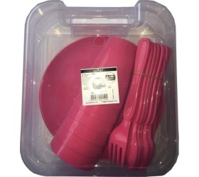 Resim Ozcmax 6 Kişilik Çantalı Piknik Seti - Asorti 