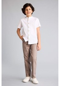 Resim Defacto Regular Fıt Düz Paça Gabardin Pantolon Erkek Çocuk G8009a826spbg250 Bej-bg250 
