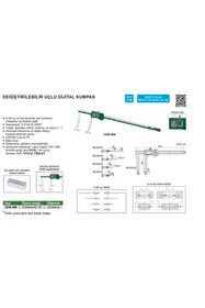 Resim İnsize 1530-300 Değiştirilebilir Uçlu Dijital Kumpas 