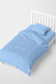 Resim MONOHOME Blue School 3D Pamuk Saten Çocuk Nevresim Takımı, monohome1931 