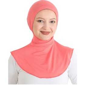 Resim Modish Group Kadın Boyunluklu Hijab Tesettür Pratik Spor Bone - Sarı Pembe 