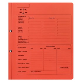 Resim Ful Color 05267 Lüks Avukat Büro Dosyası Karton A4 50 Adet - Kırmızı 