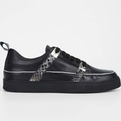 Resim Roberto Botticelli Erkek Hakiki Deri Siyah Sneakers & Spor Ayakkabı 