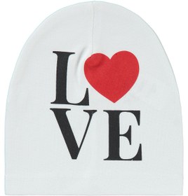Resim Albimama Love 6-9 Yaş Çocuk Kız Bere - Beyaz - Beyaz / Standart 