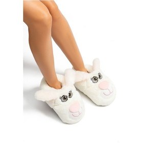 Resim Raby Kadın Hayvanlı Panduf Beyaz 36/41-2996 Beyaz 