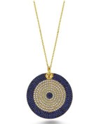 Resim Zirkon Taşlı Nazar Boncuğu Kolye (498587426) 