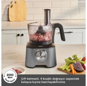 Resim Allians Çok Fonksiyonlu 10'lu Mutfak Robotu, 2000W Güçlü Motor ile Performans 