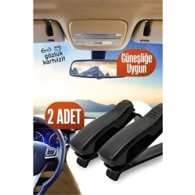 Resim Dktt Araç Gözlük Tutucu Güneşliğe Uygun Mini 2 Adet 