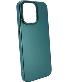 Resim Nettech iPhone 12 Pro Max Uyumlu Spray Metal Çerçeveli Deri 