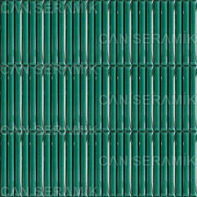 Resim Can Seramik - 7 x 21 Cm. Zümrüt Bambu Seramik Karo (5'li 1 Paket) 