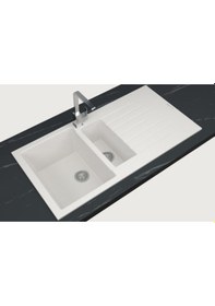 Resim Real Troya 100 Granit Eviye Real Stone P005 Beyaz 
