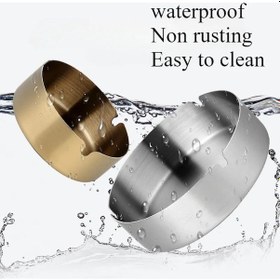 Resim Ulzyvf Ve Ve Ve Temizlemesi Sağlam Paslanmaz Küllük Küllük Kullanım Kolay Kalın İçin Gümüş Güçlü Dayanıklı Çelik Basit 8cm 201 Zs 