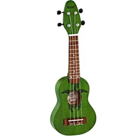 Resim Ortega K1-GR Sopranino Ukulele (Keiki Turtle Forrest Green) 