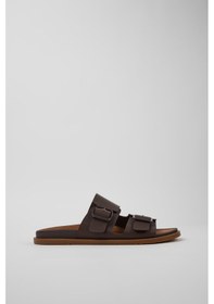 Resim Camper Lluc Sandal Erkek Kahverengi Deri Sandalet-14027 