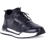 Resim Pierre Cardin 1210275 Erkek Hakiki Deri Sneaker Ayakkabı Siyah 