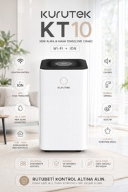 Resim Kurutek KT10 (Wi-Fi + ION) Nem Alma ve Hava Temizleme Cihazı 