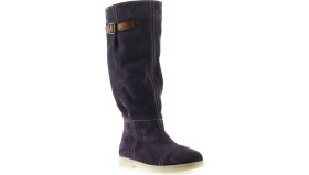 Resim Bueno Shoes Mor Süet Kadın Düz Çizme 