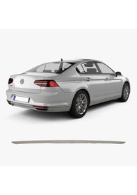 Resim Volkswagen Passat B8 Uyumlu 2015-2019 Krom Bagaj Alt Çıtası Paslanmaz Çelik 