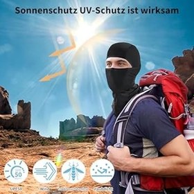 Resim Oiieco Binicilik kar maskesi, bisiklet yüz maskesi, motosiklet kar maskesi, yaz, ince bisiklet kar maskesi, UV fırtına maskesi, motosiklet, bisiklet, kayak maskesi, erkekler ve kadınlar için 