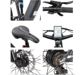 Resim Ape Ryder Buffalo-F Orta Süspansiyonlu Elektrikli Bisiklet Antrasit 