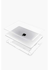 Resim Apple Uyumlu MacBook Pro 13" 2020 M1 Çip A2338 Şeffaf Kılıf Koruyucu Kapak 