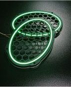 Resim ARTIPOZİTİF YEŞİL Neon Işıklı 6x9 Oval Hoparlör ve Midrange Kapağı 1takım (2adet) 